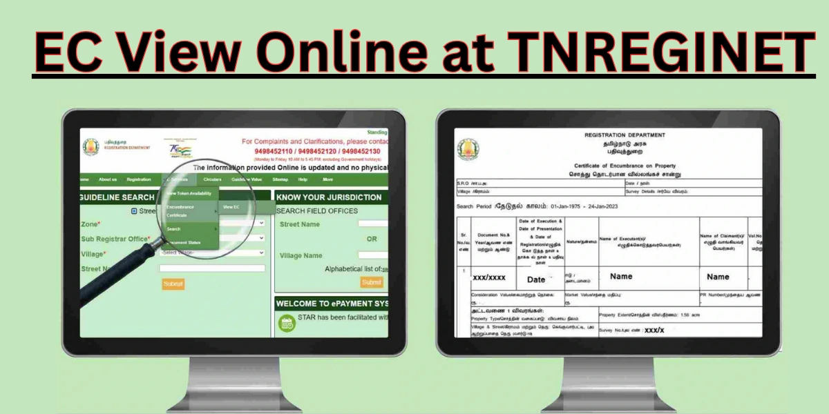 EC View Online at TNREGINET Portal